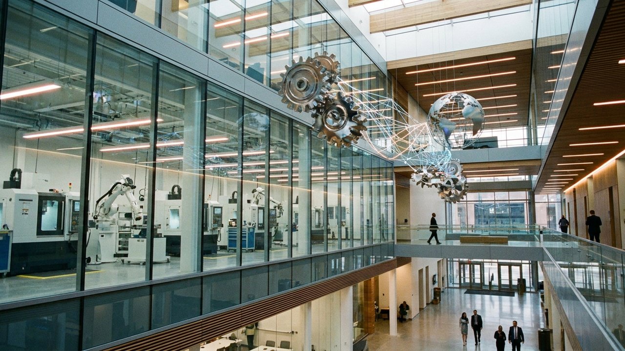 Modern enterprise headquarters representing multi-industry procurement applications